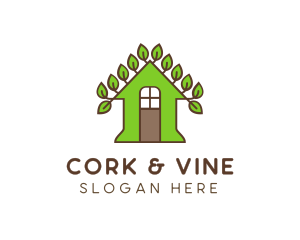 Vine Leaf House logo design