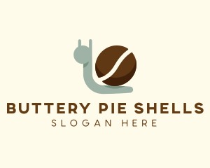 Snail Coffee Bean logo design