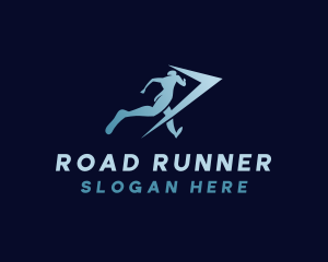 Athlete Arrow Runner logo design