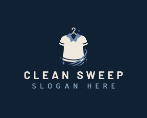 Shirt Laundry Cleaning logo design