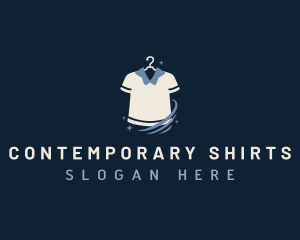 Shirt Laundry Cleaning logo design