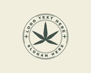 Marijuana Weed Leaf logo