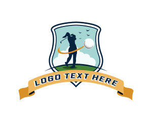 Sports Golf Player logo