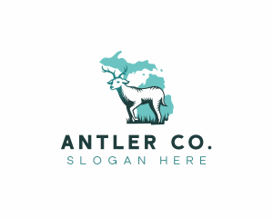 Michigan Deer Antler logo