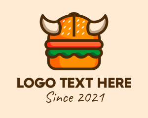 Hamburger - Viking Horns Hamburger logo design