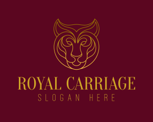 Royal Tiger Feline logo design