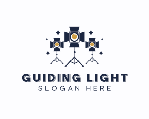 Photography Spotlight Tripod logo design