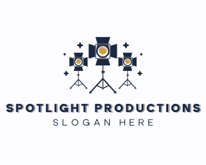 Photography Spotlight Tripod logo design