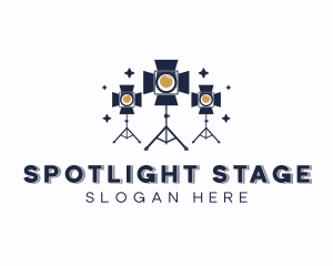 Photography Spotlight Tripod logo design