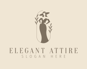 Fashion Woman Gown logo design