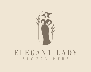 Fashion Woman Gown logo design