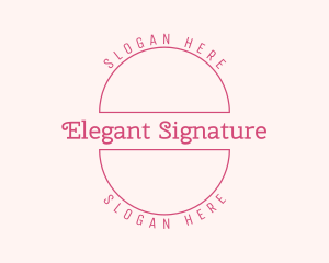 Elegant Pink Boutique logo design