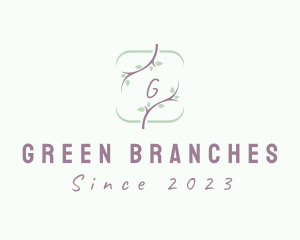 Nature Plant Branches logo design