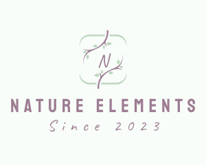 Nature Plant Branches logo design