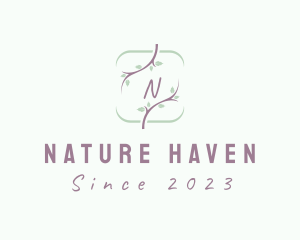 Nature Plant Branches logo design