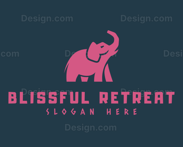 Elephant Trunk Animal Logo