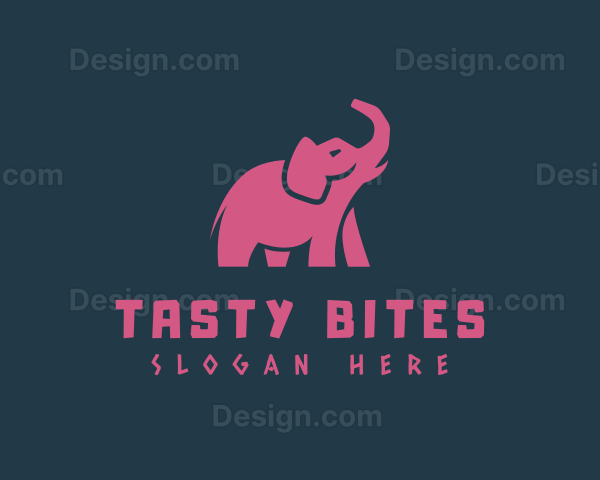 Elephant Trunk Animal Logo