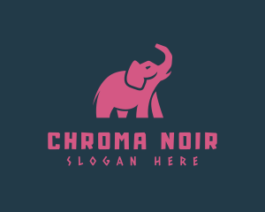 Elephant Trunk Animal logo design