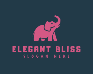 Elephant Trunk Animal logo