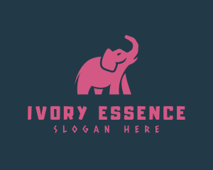 Elephant Trunk Animal logo