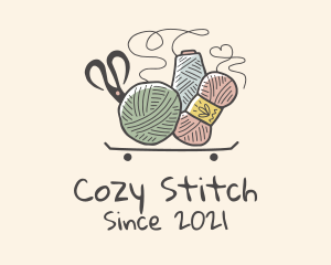 Crochet Yarn Scissor Cart logo