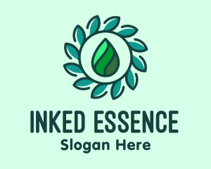 Herbal Essence Droplet logo design