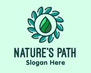 Herbal Essence Droplet logo design