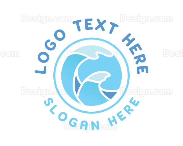 Ocean Gradient Waves Logo