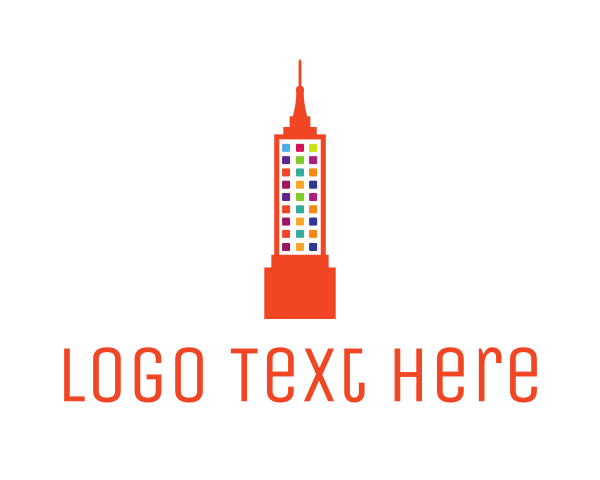 Orange Building logo example 1