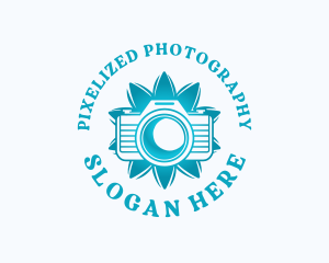 Flower Camera Photography logo design