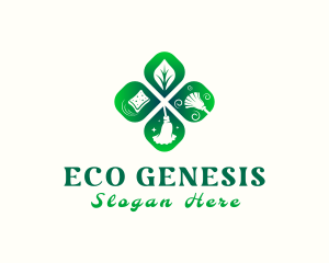 Eco Housekeeping Tools logo design