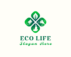 Eco Housekeeping Tools logo design