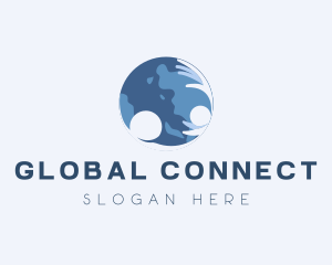 Human Hand Globe  logo