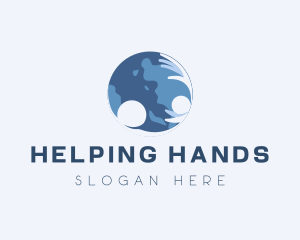 Human Hand Globe  logo
