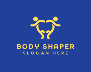 Human Fitness Dancer logo design