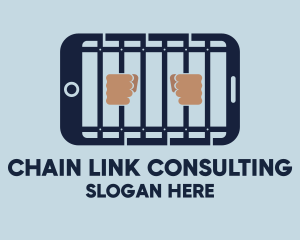 Smartphone Prison Jail App logo design