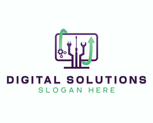 Digital Computer Programming logo design