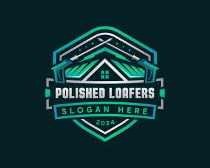 Power Washer Roofing logo design