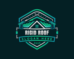 Power Washer Roofing logo design