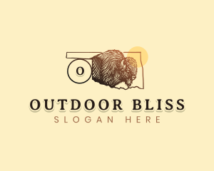 Bison Wildlife Oklahoma  logo design