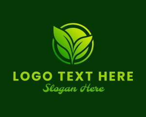 Green Plant Leaves logo