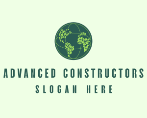 Eco Nature Globe  logo design