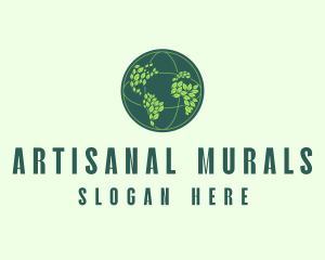 Eco Nature Globe  logo design