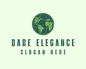 Eco Nature Globe  logo design