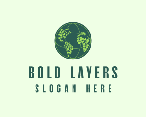 Eco Nature Globe  logo design