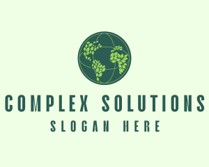 Eco Nature Globe  logo design