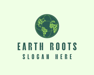 Eco Nature Globe  logo design