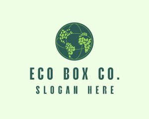 Eco Nature Globe  logo design