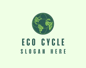 Eco Nature Globe  logo design