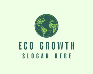 Eco Nature Globe  logo design